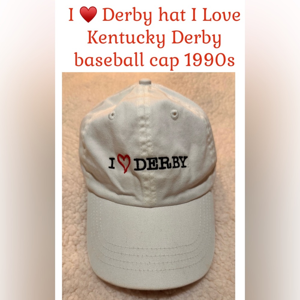 I ♥️ Derby hat I Love Kentucky Derby baseball cap hat 1990s never used